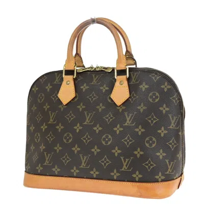 Pre-owned Louis Vuitton Alma Canvas Handbag () In Brown