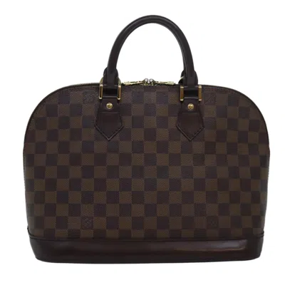 Pre-owned Louis Vuitton Alma Canvas Handbag () In Brown