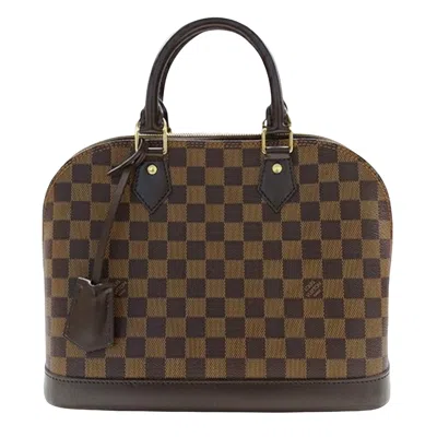 Pre-owned Louis Vuitton Alma Canvas Handbag () In Brown