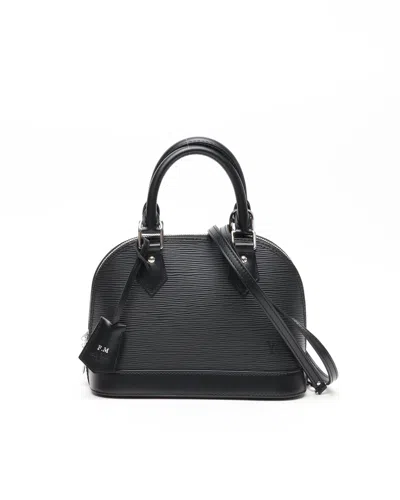Pre-owned Louis Vuitton Alma Epi Bb Shoulder Bag In Black