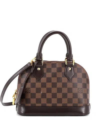 Pre-owned Louis Vuitton Alma Handbag Damier Bb Shoulder Bag In Brown