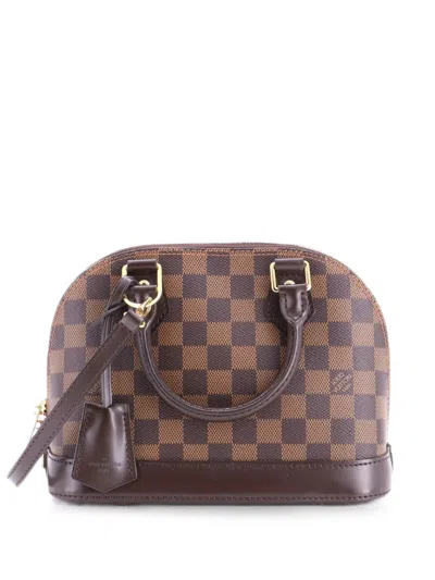Pre-owned Louis Vuitton Alma Handbag Damier Bb Shoulder Bag In Brown