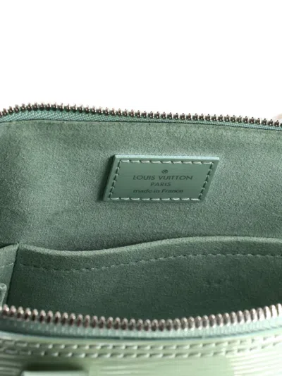 Pre-owned Louis Vuitton Alma Handbag Electric Epi Leather Pm Satchel In Green