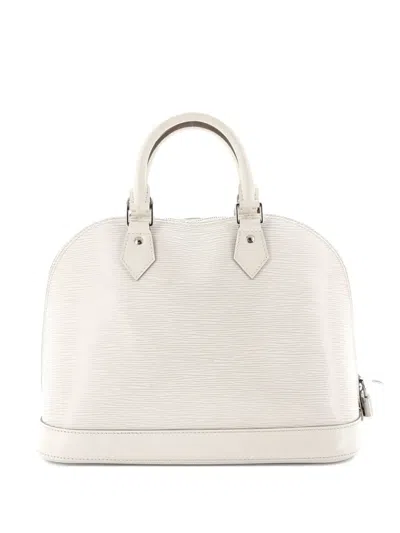 Pre-owned Louis Vuitton Alma Handbag Epi Leather Pm Satchel In Neutral