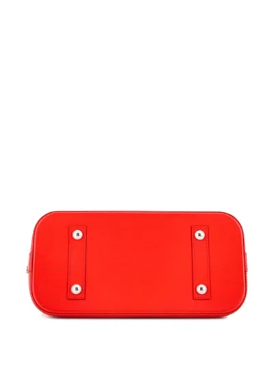 Pre-owned Louis Vuitton Alma Handbag Epi Leather Pm Satchel In Red