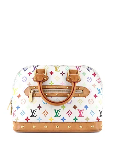 Pre-owned Louis Vuitton Alma Handbag Monogram Multicolor Pm Satchel In Black