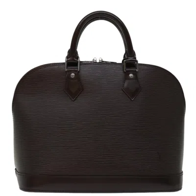 Pre-owned Louis Vuitton Alma Leather Handbag () In Brown