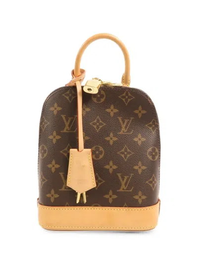 Pre-owned Louis Vuitton Alma Monogram Backpack In Brown