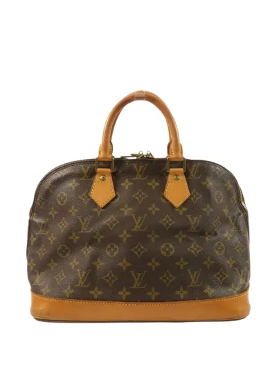 Pre-owned Louis Vuitton Alma Monogram Tote Bag In Brown
