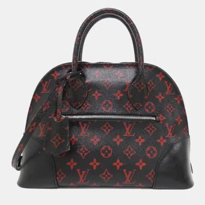 Pre-owned Louis Vuitton Alma Pm Black/rouge Monogram Canvas And Leather Shoulder Bag