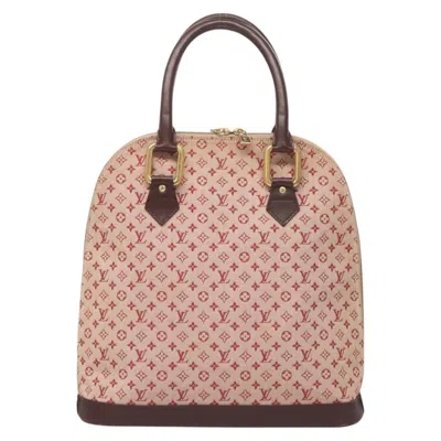 Pre-owned Louis Vuitton Alma Red Canvas Tote Bag ()