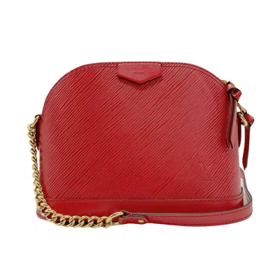 Pre-owned Louis Vuitton Alma Red Leather Shoulder Bag ()