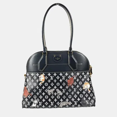 Pre-owned Louis Vuitton Alma Souple Mm Noir Monogram Canvas Shoulder Bag In Black