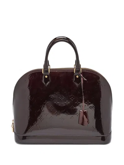 Pre-owned Louis Vuitton Alma Tote Bag In Red