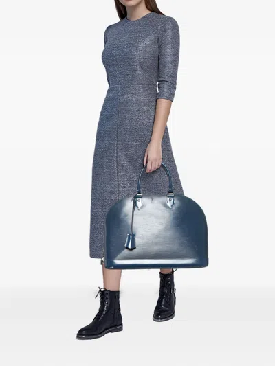 Pre-owned Louis Vuitton Alma Tote Bag In Blue