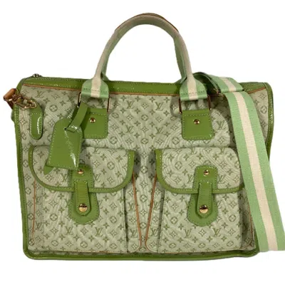 Pre-owned Louis Vuitton Almond Green Monogram Monogram Mini Shoulder Bag Tote Bag ()