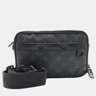 Pre-owned Louis Vuitton Alpha Eclipse Crossbody Bag In Black