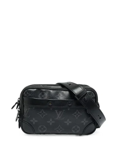 Pre-owned Louis Vuitton Alpha Monogram Belt Bag In Black