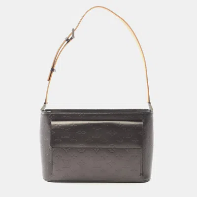 Pre-owned Louis Vuitton Alston Shoulder Bag Monogram Matt Leather Noir In Black