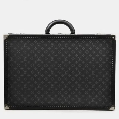 Pre-owned Louis Vuitton Alzer Noir Monogram Eclipse Size 65 In Black