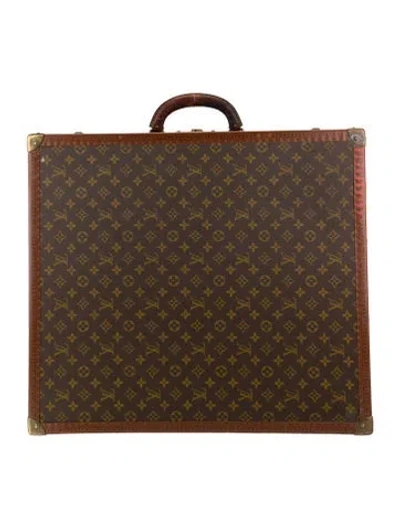 Pre-owned Louis Vuitton Alzer Shoe Case In Brown