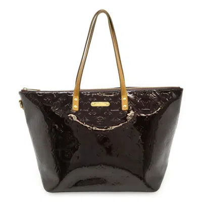 Pre-owned Louis Vuitton Amarante Leather Handbag Shoulder Bag Tote Bag () In Purple