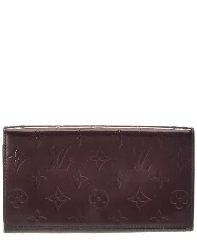 Pre-owned Louis Vuitton Amarante Monogram Vernis Leather Chaine Wallet Amarante  (authentic Pre-loved)