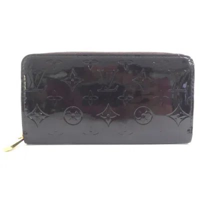 Pre-owned Louis Vuitton Amarante Monogram Vernis Long Bill Wallet (bi-fold) ()