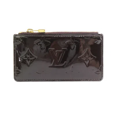 Pre-owned Louis Vuitton Amarante Patent Leather Coin Purse/coin Case () In Purple