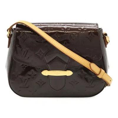 Pre-owned Louis Vuitton Amarante Patent Leather Pochette Shoulder Bag () In Purple