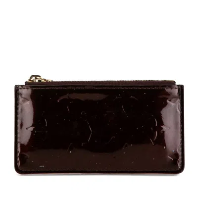 Pre-owned Louis Vuitton Amarante Purple Leather Coin Purse/coin Case () In Amarante, Purple