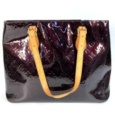 Pre-owned Louis Vuitton Amarante Purple Monogram Vernis Canvas Shoulder Bag Tote Bag ()