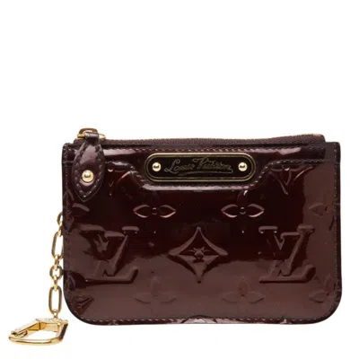 Pre-owned Louis Vuitton Amarante Purple Patent Leather Coin Purse/coin Case () In Multi