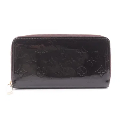 Pre-owned Louis Vuitton Amarante Purple Vernis Long Wallet (bi-fold) () In Multi