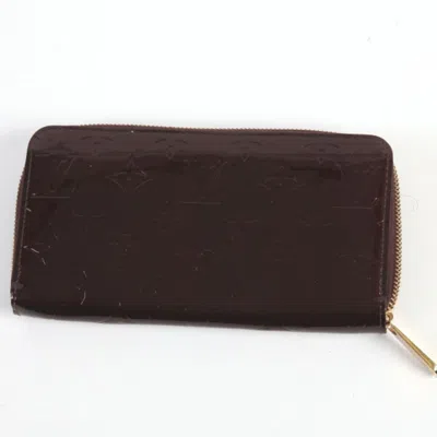Pre-owned Louis Vuitton Amarante Vernis Long Wallet (bi-fold) ()