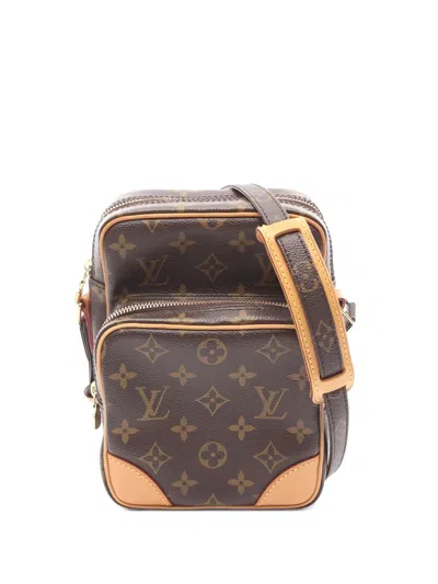 Pre-owned Louis Vuitton Amazon Monogram Shoulder Bag In Brown