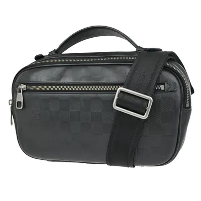 Pre-owned Louis Vuitton Ambler Leather Shoulder Bag () In Black