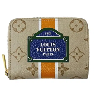 Pre-owned Louis Vuitton Amethyst Beige Monogram Canvas Coin Purse/coin Case () In Amethyst, Beige