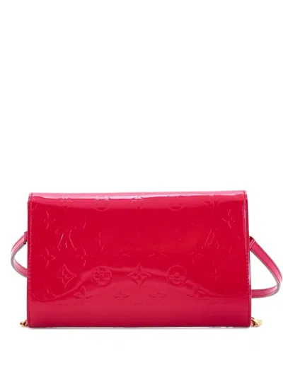 Pre-owned Louis Vuitton Ana Bag Monogram Vernis Clutch Bag In Red