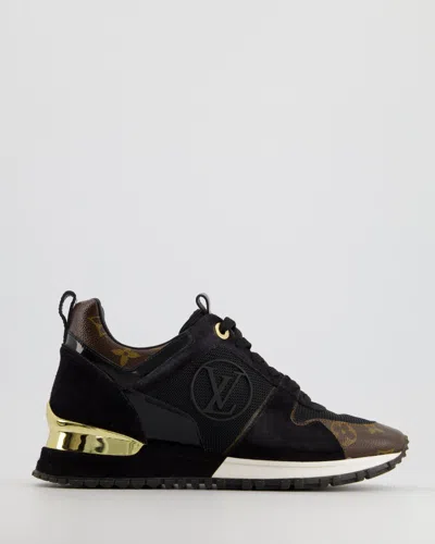 Pre-owned Louis Vuitton And Monogram Run Away Trainers In Brown