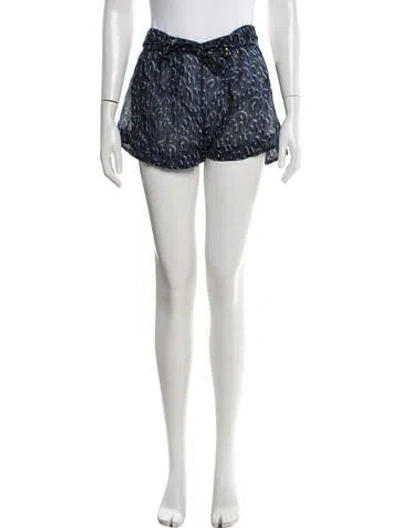 Pre-owned Louis Vuitton Animal Print Shorts In Black