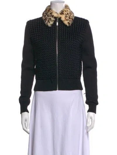 Pre-owned Louis Vuitton Animal Print Sweater In Black
