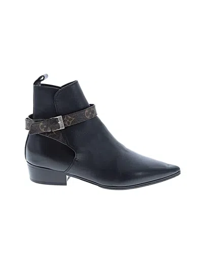 Pre-owned Louis Vuitton Ankle Boots In Black
