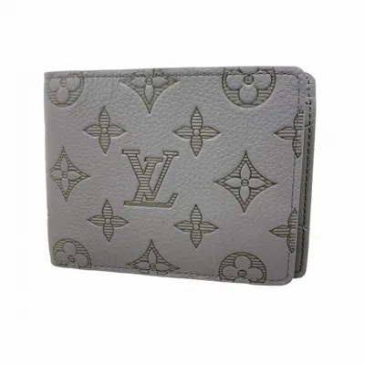 Pre-owned Louis Vuitton Anthracite Bill Wallet (bi-fold) () In Gray