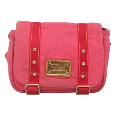 Pre-owned Louis Vuitton Antigua Pink Canvas Shoulder Bag ()