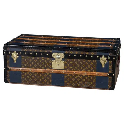 Pre-owned Louis Vuitton Antique 20th Century  Cabin Trunk In Monogram Canvas, France C.1920 In Black