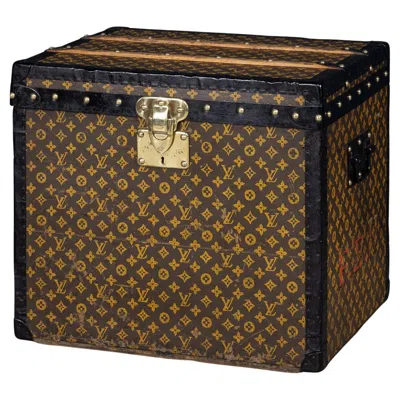 Pre-owned Louis Vuitton Antique 20th Century  Trunk In Monogram Canvas, France C.1920 In Black