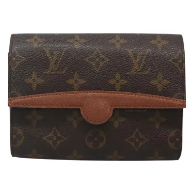 Pre-owned Louis Vuitton Arche Brown Canvas Clutch Bag ()