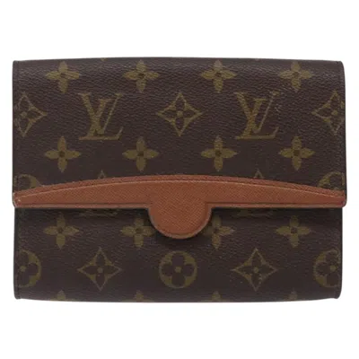 Pre-owned Louis Vuitton Arche Brown Canvas Clutch Bag ()
