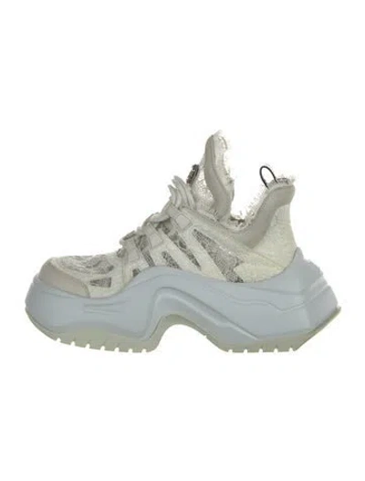Pre-owned Louis Vuitton Archlight 2.0 Lace Boots In White